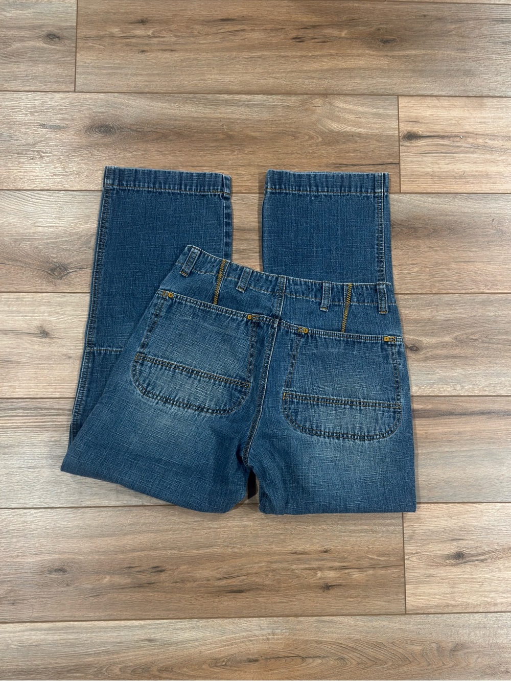 L.L. BEAN 100% Cotton Vintage Streetwear Relaxed Fit Wide Leg Jeans | Size 32
